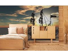 Oedim Sticker Mural en Vinyle pour Bateau Décoration Murale pour Salle à Manger, Salon, Chambre 500 x 300 cm