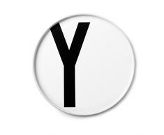 Design Letters Assiette en porcelaine Blanc 20 cm