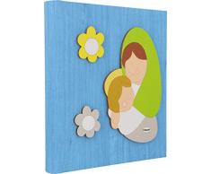 Fabula Madonnina Manto Agenda en Bois, Multicolore, 19 x 24 cm