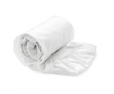 Heckett Lane Drap Housse 100 % Satin de Coton mako 80 x 200 + 35 cm Wit