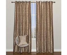 Scatter Box - Rideaux avec tÃªte Ã Â Oeillets Celeste - Champagne - 167 x 228 cm