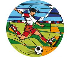 Element Gifts Dessous de Verre Motif Joueur de Football Multicolore Taille Unique