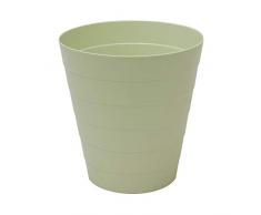 JVL Funktional Poubelle Plastique, Green, Round