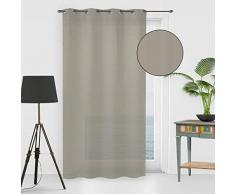 Soleil docre Noemie Voilage, Voile, Polyester, Ecru, 140 x 250 cm