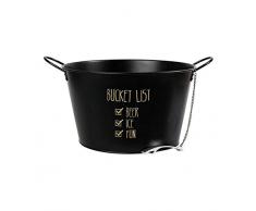 BigBuy Cooking Seau à Glace 39 x 23 x 39 cm Noir