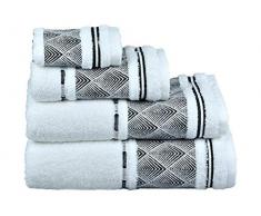 Ma CASA Etnic FLO Serviette de Bain Noir 500 g