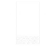Caspari Lot de 15 Serviettes en Papier à Buffet/Serviettes de Table Blanc