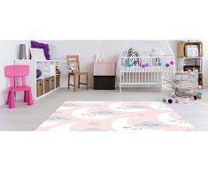 Oedim Tapis Enfant Lune et Nuages PVC 95 cm x 133 cm | Tapis Adulte PVC | Sol en Vinyle pour Adultes