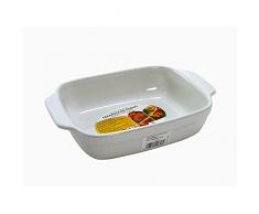 Home Plat rectangulaire, 22Â x 14Â x 5Â cm, CÃ©ramique, Blanc