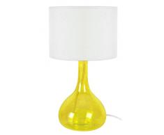 Tosel 64137 Carafe, Verre Soufflé/Coton, Jaune, 200 x 340 mm