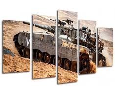 Tableau Moderne Photographique, Impression sur bois, Réservoir, armes, guerre, 165 x 62 cm, ref. 26335