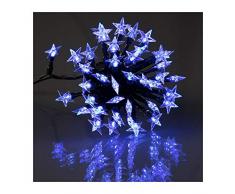 E=M6 5EEX564BL Guirlande Etoile Souple avec 60 Ampoules LED Plastique/PVC Bleu