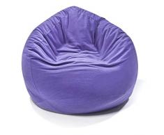 Pushbag Pouf, Polyester, Violet, 70 x 70 cm