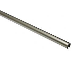 Gardinia Tringle à Rideau avec Rail Intérieur I à 20 mm Argent Satiné 160 cm, Gamme déléments à lunité Romana