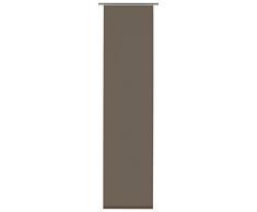 GARDINIA Panneau Japonais (1 Piece), Coulissant, Opaque, Marron, Tissu Entry, 60 x 245 cm (WxH)