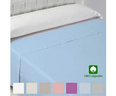 Barceló Hogar 03060020310 Drap Plat Basique 100% Coton Bleu Clair 105 cm