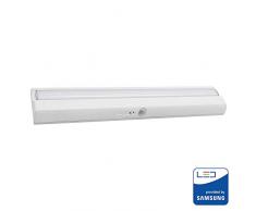 Motion Sensor LED 1,5 W Cabinet Lumière 4000 K Blanc Neutre, Aa Alimenté par batterie avec coussinets adhésifs