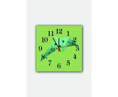 Bonamaison Horloge Murale en MDF, Multicolore, 30 x 30 cm