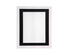 FRAMES BY POST Porte Photo 25 mm de Largeur H7 avec embase Noire A2 pour Photo A3 Verre Plastique, Blanc