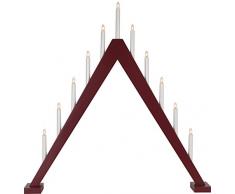 Star 212-25 Bougeoir de fenÃªtre, Bois/, Rouge, 7.8 x 7.9 x 1.0 cm