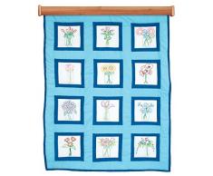 Jack Dempsey estampillÃ© Blanc ThÃ¨me en Coton mÃ©langÃ© Motif Blocs 9Â x 9-inch-Antique Bocaux