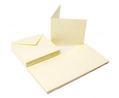 The Paper Palace Le Palais de Papier 50Â Cartes et enveloppes 15,2Â x 15,2Â cm, Ivoire