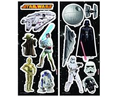 Komar 14802 Deco de Sticker, Plastique, Star Wars, 33cm x 14cm