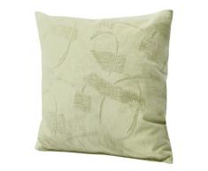 Max Winzer 70205444 bindlach Coussin 40 x 40 cm, Vert flockstoff