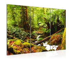 Tableau decoration murale Paysage de la forÃªt 120 x 80 cm - XXL Impression sur Toile Salon Appartment 3 Parties - prÃªt Ã accrocher - 610931c