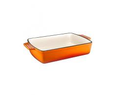 GSW 718363 Plat à four en fonte Orange Shadow 28,5 x 20 cm 2,8 l