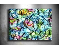 Bonamaison Peinture sur toile, multicolore, 30 x 40 cm - ConÃ§u et fabriquÃ© en Turquie