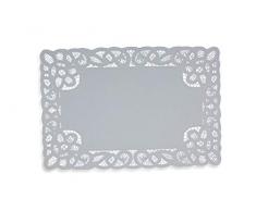 Villa dEste Home Tivoli Dentelle napperon, PVC, Blanc, 30Â x 45Â x 0,5Â cm