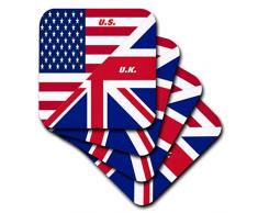 3dRose CST_45083_1 Dessous de Verre, Mutli-Colour, set-of-4-Soft