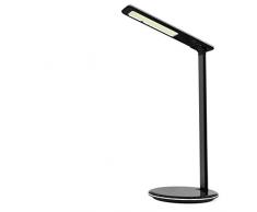 Smrter LICHTA Lampe de bureau LED sans fil QI avec fonction de charge pour smartphones, plastique/aluminium Noir