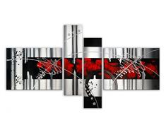 Arte Dal Mondo AY033QX1 Abstrait Tableau Modern Peint à la Main sur Toile avec Chassis, Multicolor, 90x160x3 cm