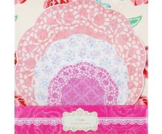 Talking Tables TS4-DOILY Napperons imprimés Truly Scrumptious, Lot de 30, 3 Tailles et modèles différents, Carton, Multicolore, 28x28x0,13 cm