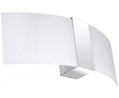Sollux Lighting Carmen Applique murale en acier inoxydable Chromé/blanc