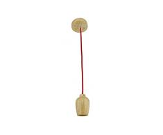 wonderlamp Podium Lampe suspension E27, rouge, 150Â x 5Â cm