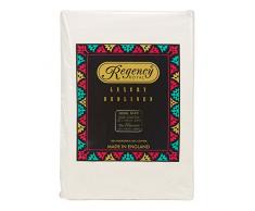 Regency Royal Drap Housse de Couette, Ivoire, Taille King Size
