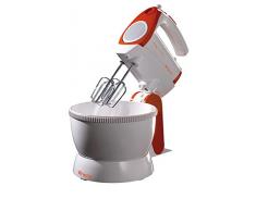 Ariete AR1565/1-OR 1565/1 Batteur avec bol, Plastique, Blanc/Orange
