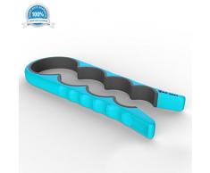 Keraiz AmazonUkkitchen Ouvre-Bouteille et Bocal à Ouverture Facile pour Personnes âgées, Plastique, Bleu, 10 x 3 x 3 cm