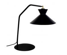 Tosel 90280 Lampe Bureau 1 Lumière, Acier/, E27, 40 W, Noir, 30 x 45 cm