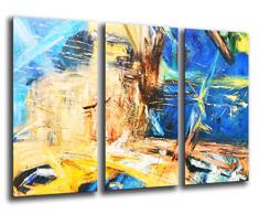 Tableau Moderne Photographique, Impression sur bois, Image dart abstrait, 97 x 62 cm, ref. 26152