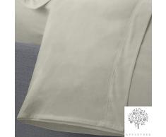 Appletree Drap Plat Percale 180 Fils, ArgentÃ©, Simple
