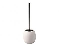 Homexpert 141483 Brosse de WC Mati, Céramique, Blanc, 35x10x10 cm