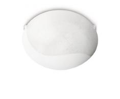 Philips 304886916 Plafonnier E27 Blanc Verre