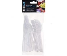 Chef Aid de 24Â piÃ¨ces Couverts en Plastique