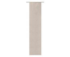 Home Fashion Panneau Coulissant Jacquard Ã Motifs avec Effet mÃ©tallisÃ©, Plastique, 245Â x 60Â cm, Tissu, Beige, 245 x 60 cm
