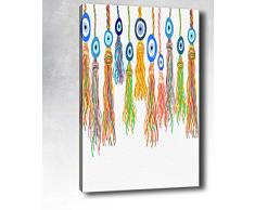 Bonamaison Peinture sur toile, multicolore, 70 x 100 cm - ConÃ§u et fabriquÃ© en Turquie