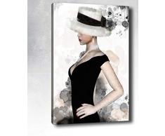 Bonamaison Peinture sur toile, multicolore, 30 x 40 cm - ConÃ§u et fabriquÃ© en Turquie